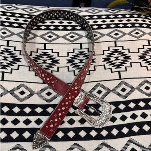 Studded Leather Belt